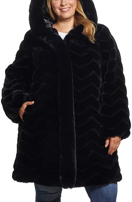 Gallery Hooded Faux Fur Jacket at Nordstrom,