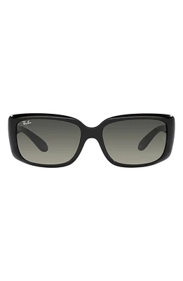 Ray-Ban 55mm Gradient Pillow Sunglasses in Black at Nordstrom