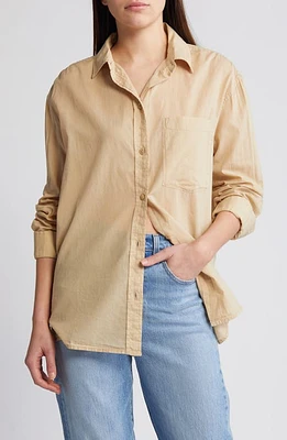 Treasure & Bond Cotton Voile Button-Up Shirt at Nordstrom,