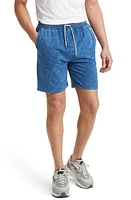 Stone Rose Acid Wash Fleece Shorts Navy at Nordstrom,