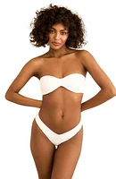 Dippin Daisys Hudson Bandeau Bikini Top White at Nordstrom,