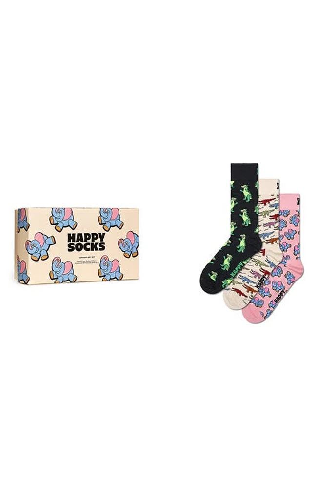 Happy Socks Assorted 3-Pack Crew Socks Gift Box in Multi at Nordstrom