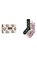 Happy Socks Assorted 3-Pack Crew Socks Gift Box in Multi at Nordstrom