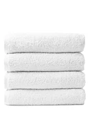 Coyuchi Cloud Loom 4-Piece Organic Cotton Bath Towel Set in Alpine White at Nordstrom