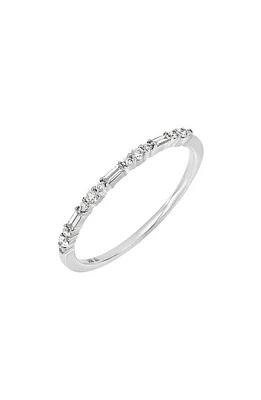 Bony Levy Gatsby Diamond Stacking Ring 18K White Gold at Nordstrom,