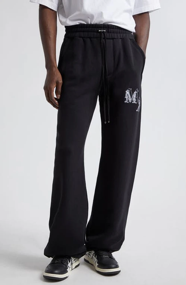 AMIRI Angel Cotton Sweatpants Black at Nordstrom,