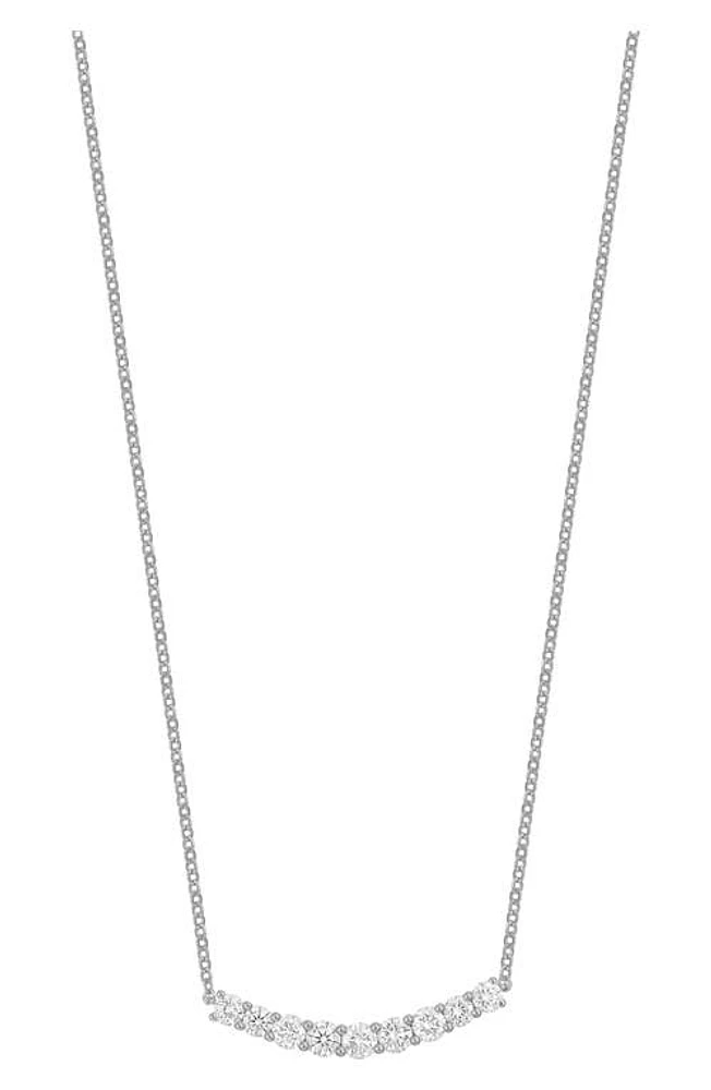 Bony Levy Audrey Diamond Bar Pendant Necklace in 18K White Gold at Nordstrom