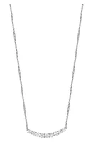 Bony Levy Audrey Diamond Bar Pendant Necklace in 18K White Gold at Nordstrom