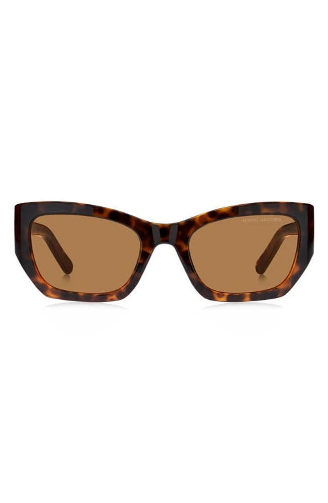 Marc Jacobs 53mm Cat Eye Sunglasses in Havana/Brown at Nordstrom