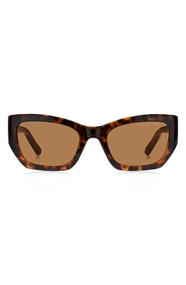 Marc Jacobs 53mm Cat Eye Sunglasses in Havana/Brown at Nordstrom