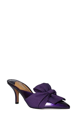 J. Reneé Mianna Kitten Heel Pointed Toe Mule in Purple Patent at Nordstrom, Size 6