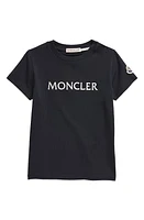 Moncler Kids' Embroidered Logo Stretch Cotton T-Shirt at Nordstrom,