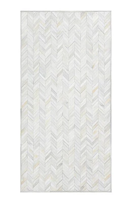 Solo Rugs Meir Genuine Calf Hair Area Rug in Ivory at Nordstrom