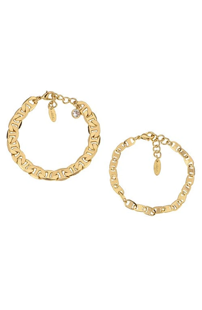 Ettika 2-Pack Chain Bracelet in Gold at Nordstrom