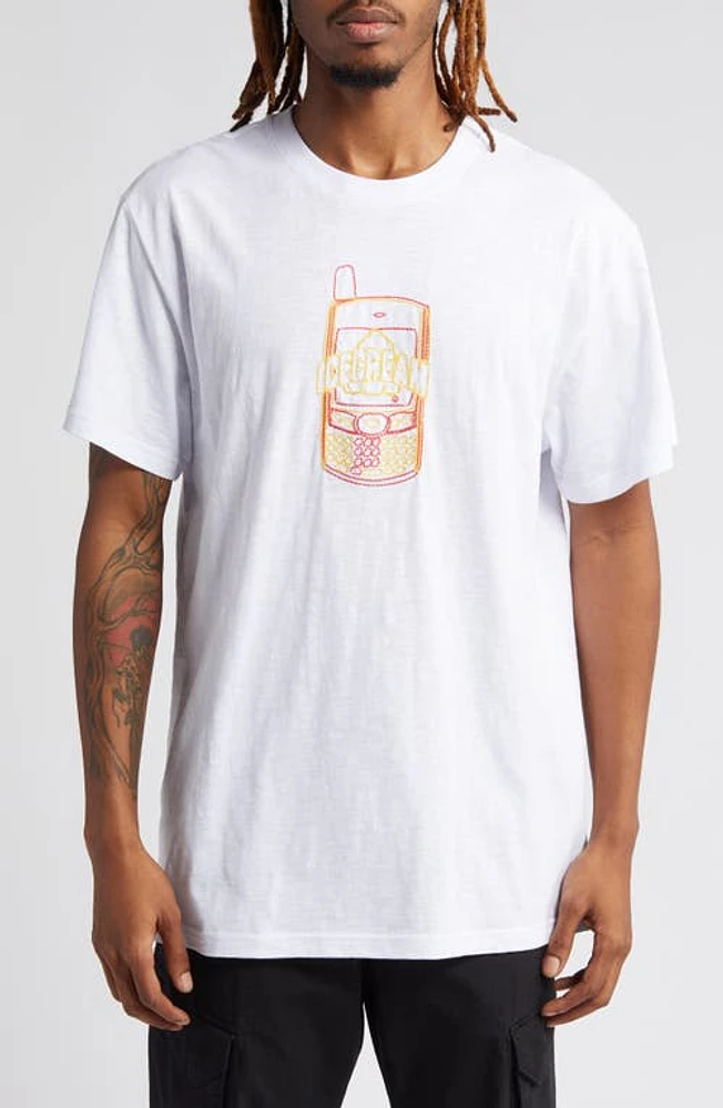 ICECREAM Chains Oversize Embroidered T-Shirt White at Nordstrom,