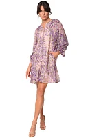 CIEBON Harriet Metallic Star Animal Print Dress at Nordstrom,