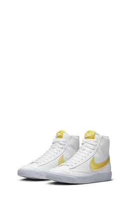 Nike Blazer Mid Next Nature Sneaker White/Citron/Yellow/Orange at Nordstrom, M