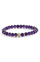 LAGOS Caviar Icon Semiprecious Stone Bracelet in Amethyst/Gold at Nordstrom