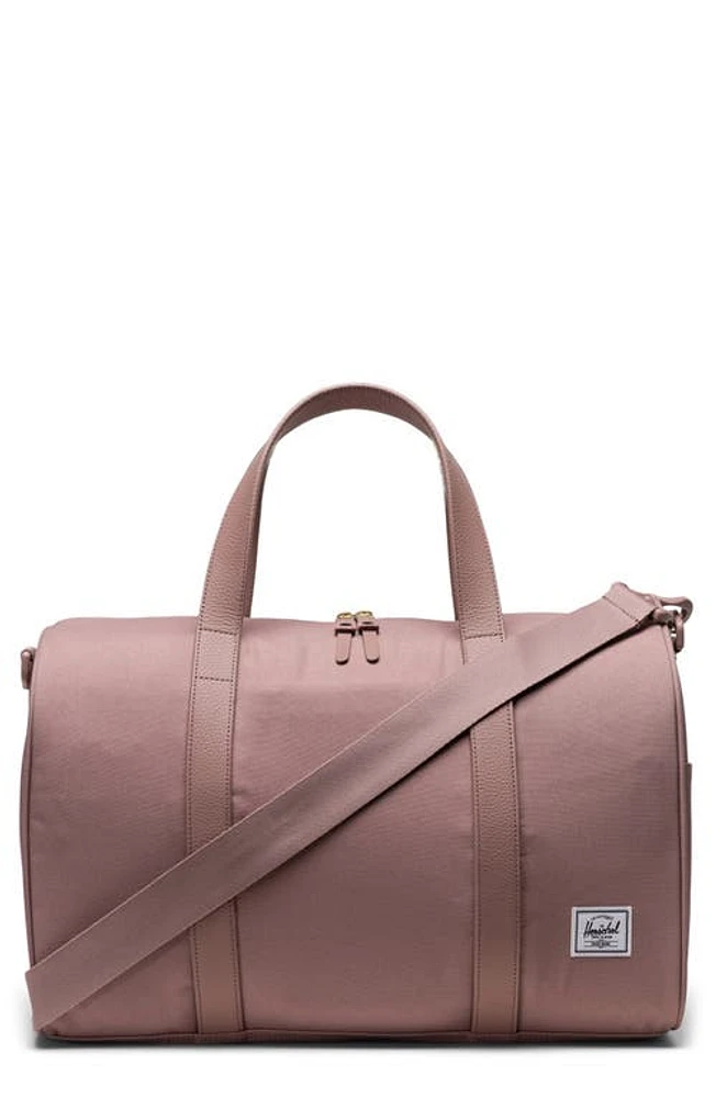 Herschel Supply Co. Novel Recycled Polyester Carry-On Duffle Bag in Ash Rose at Nordstrom