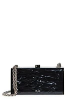 Cult Gaia Hajar Pearlescent Box Clutch in Black at Nordstrom