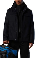 NORTH SAILS Wharf Wool Blend Water Resistant Reversible Shirt Jacket Navy Blue at Nordstrom,