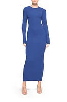 SKIMS Fits Everybody Crew Neck Long Sleeve Dress at Nordstrom,