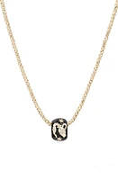 Adina Reyter Diamond Zodiac Pendant Necklace in Yellow Gold /Aquarius at Nordstrom, Size 16