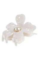 Lele Sadoughi Lily Imitation Pearl Claw Clip in Mother Of Pearl at Nordstrom