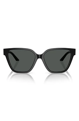 Versace 56mm Butterfly Sunglasses in Black at Nordstrom