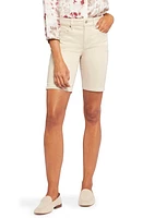 NYDJ Ella Floral Print Side Slit Bermuda Shorts Feather at Nordstrom,