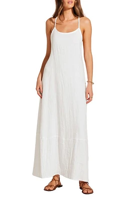 Vitamin A Mari Crinkle Linen & Cotton Cover-Up Dress at Nordstrom,