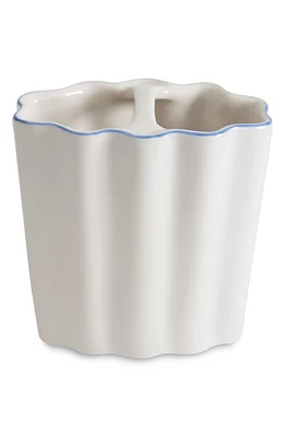 Kassatex Le Marais Porcelain Toothbrush Holder in White/Cornflower Blue at Nordstrom