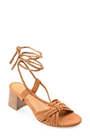 Journee Signature Railee Ankle Tie Sandal at Nordstrom,