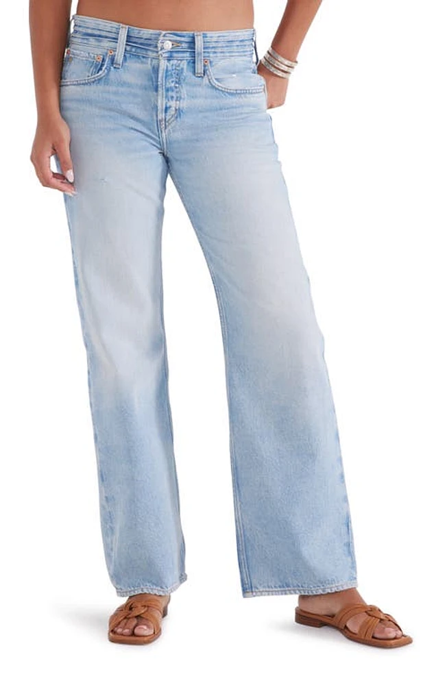 ÉTICA Bianca Banded High Waist Bootcut Jeans Saladita at Nordstrom,