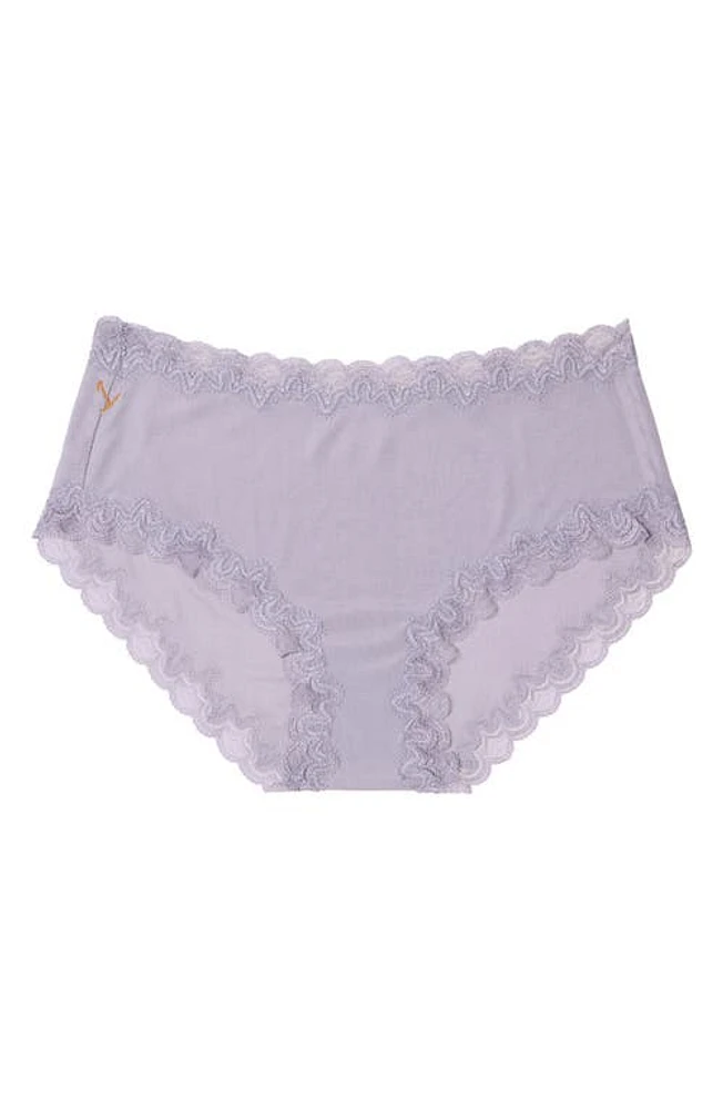 Uwila Warrior Soft Silk Lace Trim Briefs Nirvana at Nordstrom,