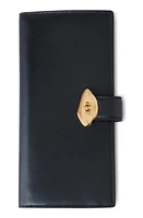 Mulberry Lana Long High Gloss Leather Bifold Wallet in Black at Nordstrom