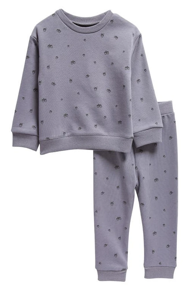 Manière Kids' Acorn Print Sweatshirt & Joggers Set Navy at Nordstrom,