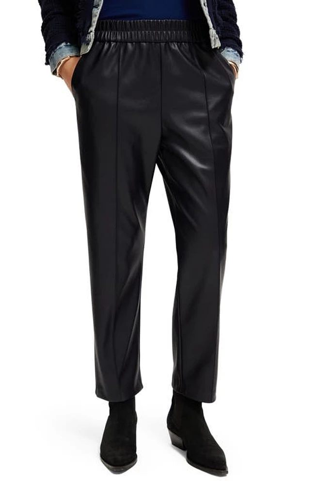 Scotch & Soda High Waist Faux Leather Pants Night at Nordstrom,