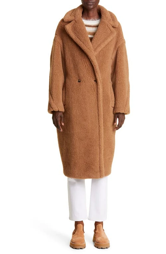 Max Mara Teddy Bear Icon Faux Fur Coat Camel at Nordstrom,