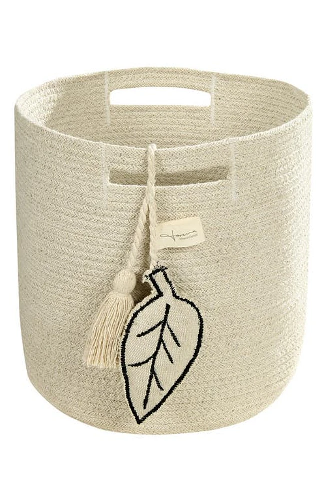 Lorena Canals Leaf Woven Basket in Natural at Nordstrom