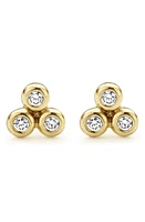 LAGOS KSL Diamond Triangle Stud Earrings in Gold Diamond at Nordstrom