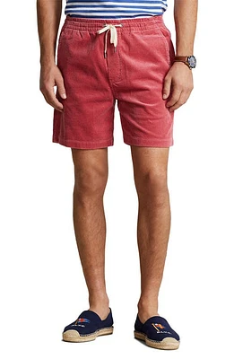 Polo Ralph Lauren 8 Wale Corduroy Drawstring Shorts in Adirondack Berry at Nordstrom, Size Medium