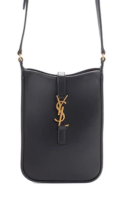 Saint Laurent Mini Le 5 à 7 Vertical Leather Crossbody Bag in Nero at Nordstrom