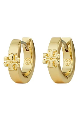 Tory Burch Kira Huggie Hoop Earrings in Tory Gold at Nordstrom