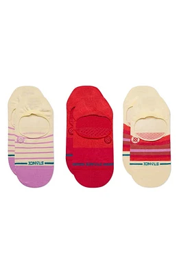 Stance Fulfilled Assorted 3-Pack No-Show Socks Pink at Nordstrom,