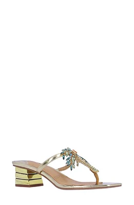 J. Reneé Palmy T-Strap Sandal Gold at Nordstrom,