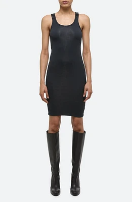 Helmut Lang Seatbelt Ribbed Tank Dress at Nordstrom,