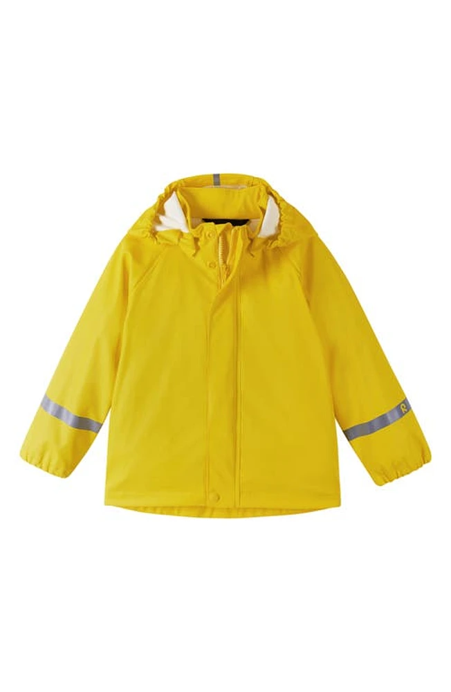 Reima Kids' Lampi Waterproof Hooded Raincoat Yellow at Nordstrom,