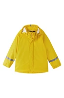 Reima Kids' Lampi Waterproof Hooded Raincoat Yellow at Nordstrom,