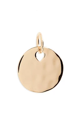 Monica Vinader Hammered Pendant Charm in Rose Gold at Nordstrom